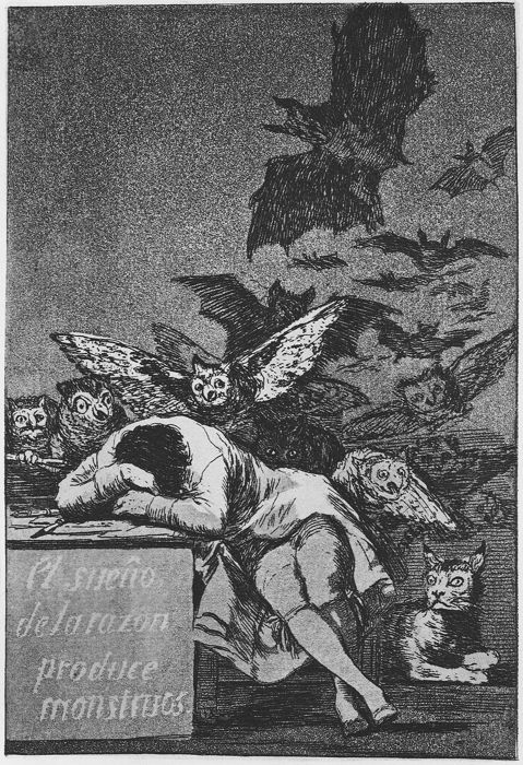 Gdy rozum śpi, budzą się upiory - Francisco Goya (1746–1828)