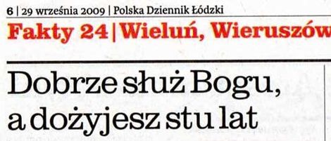 Jubileuszowe yczenia dla Wiktorii Kolanek
